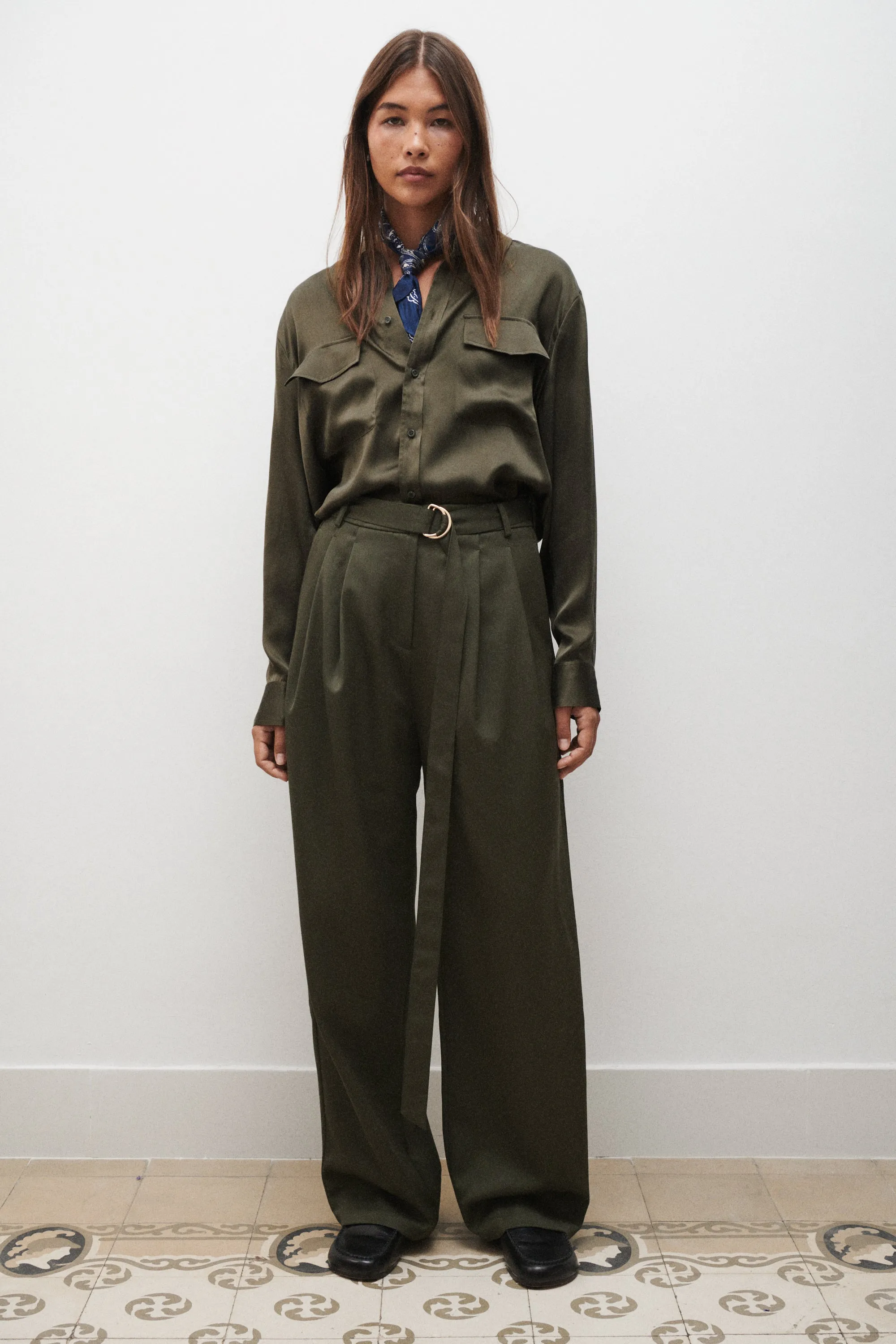 BOYFRIEND SHIRT PINE sold by Silk Laundry product image thumbnail 5