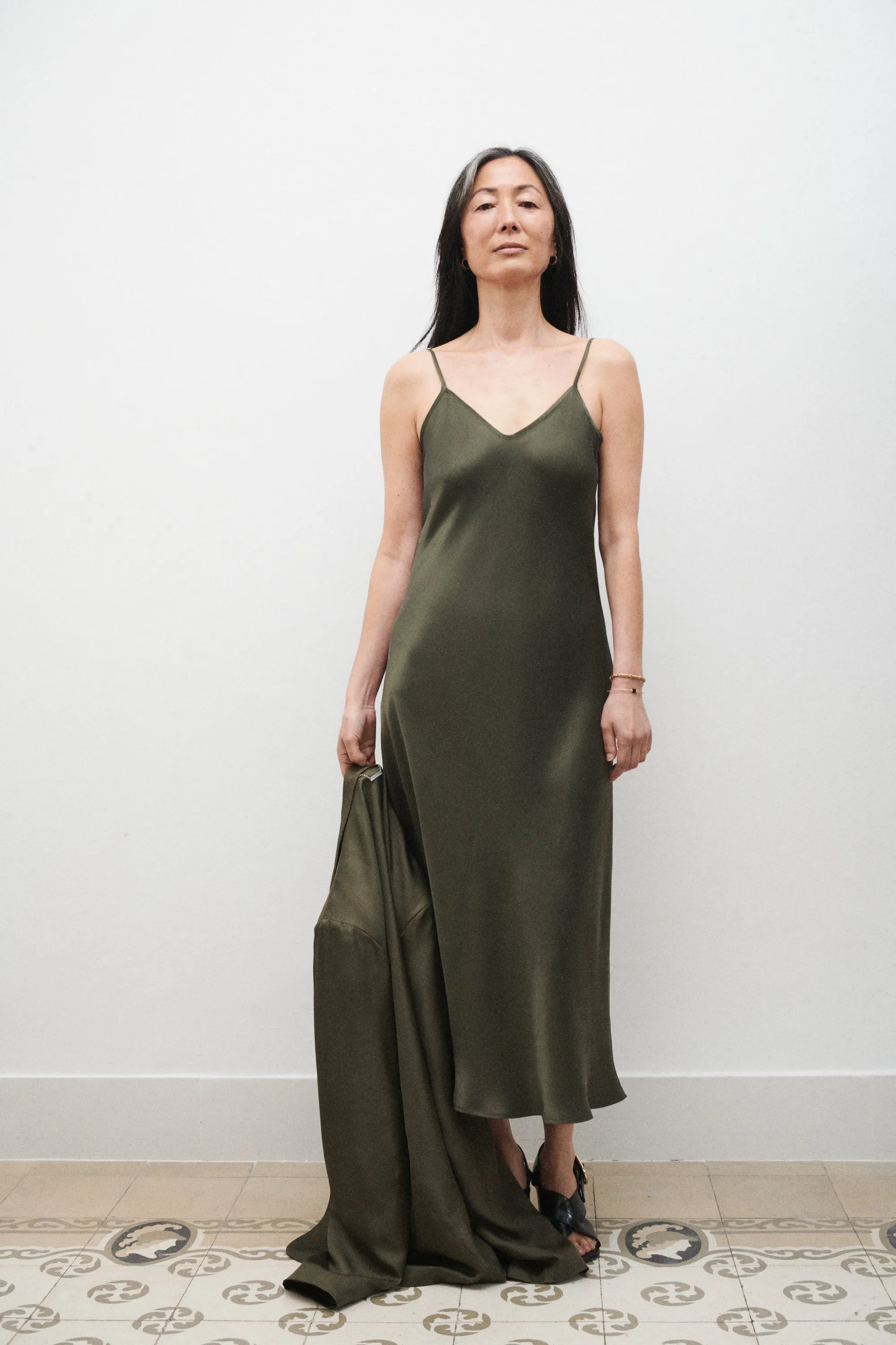 90S SLIP DRESS PINE sold by Silk Laundry product image thumbnail 5