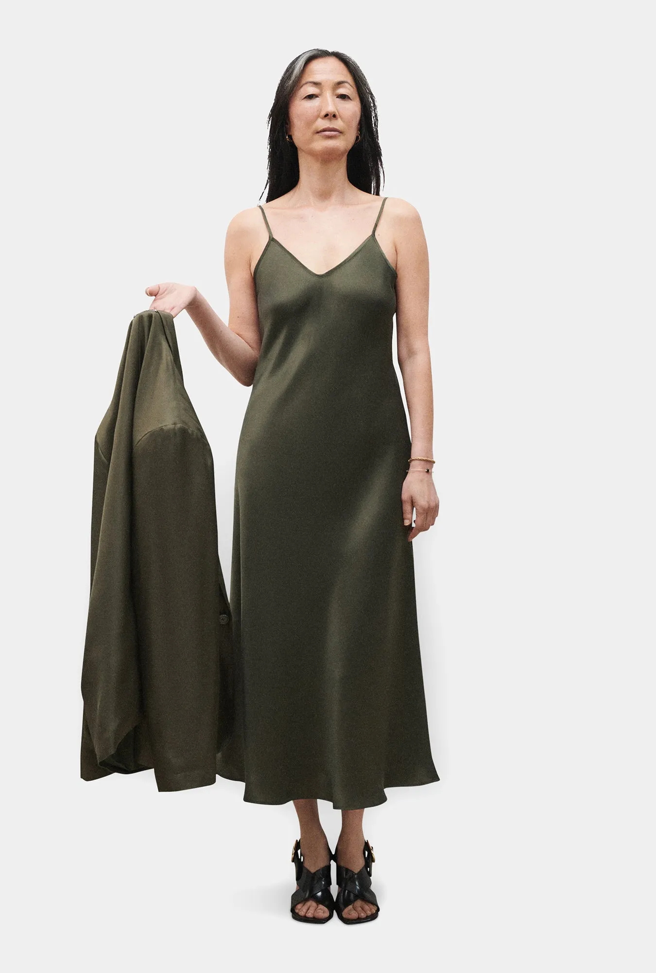 90S SLIP DRESS PINE sold by Silk Laundry