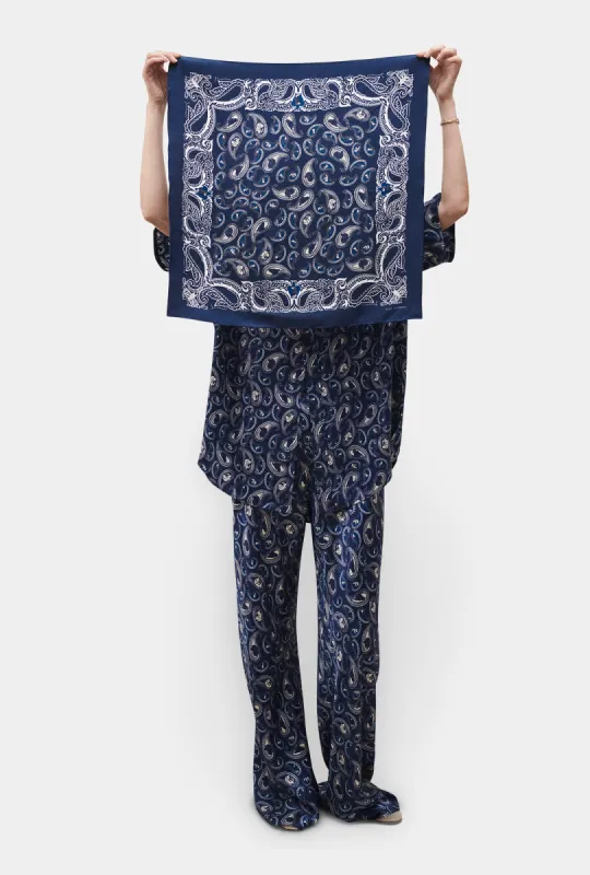 SCARF HOUNDS PAISLEY sold by Silk Laundry