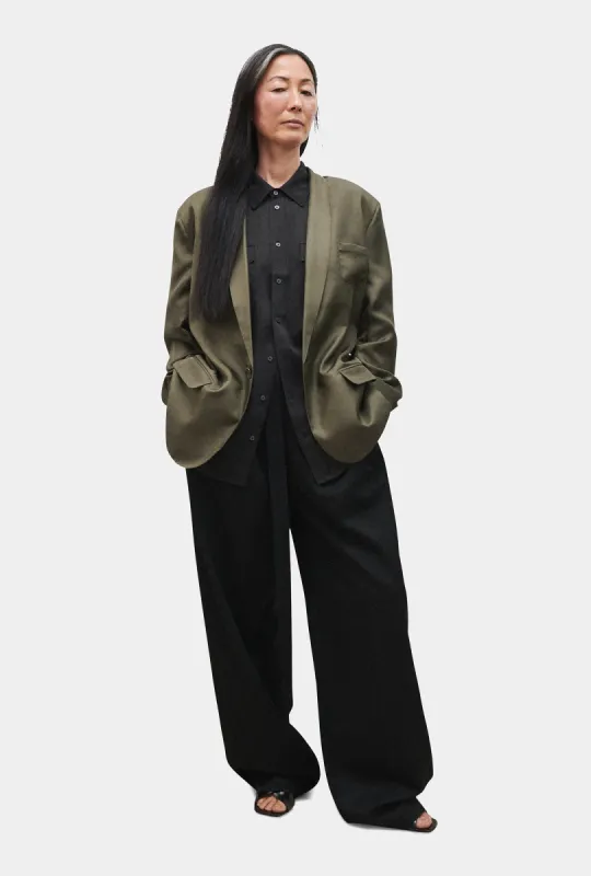 Twill Miami Blazer Pine sold by Silk Laundry