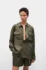TWILL BOYFRIEND SHIRT 2.0 PINE sold by Silk Laundry