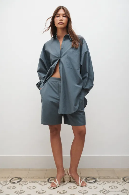 COTTON SILK BOXERS SLATE sold by Silk Laundry