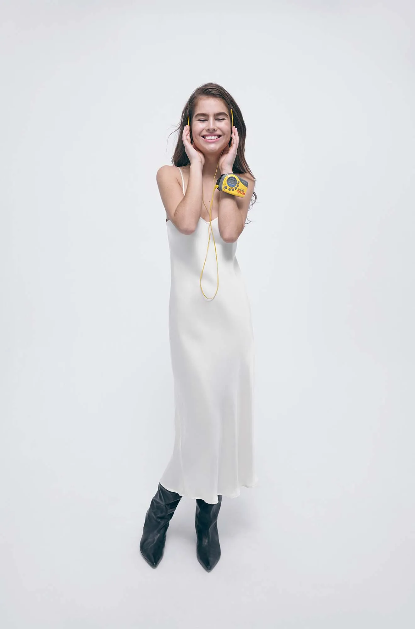 90S Slip Dress White sold by Silk Laundry product image thumbnail 4