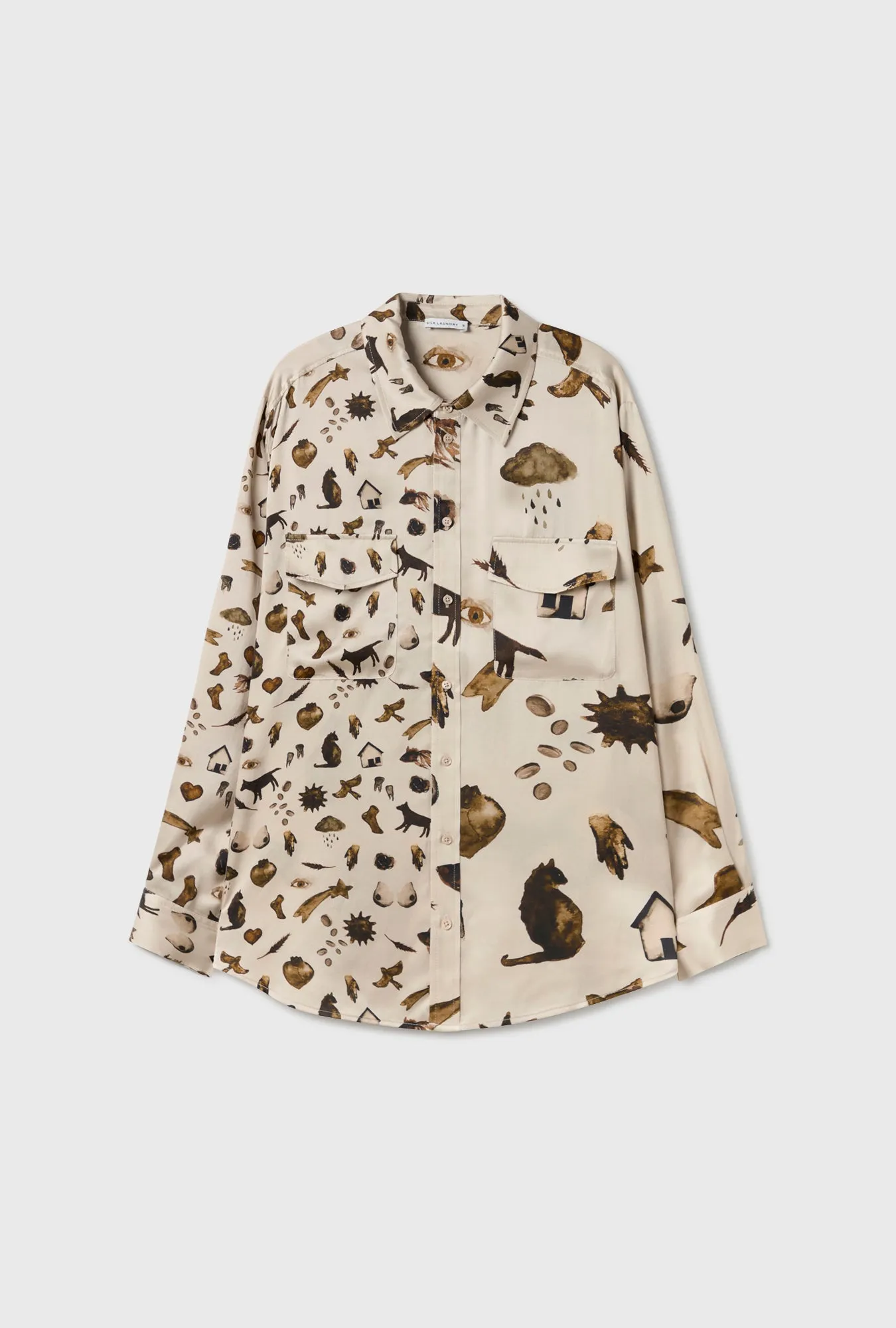 Boyfriend Shirt Miracles Hazelnut sold by Silk Laundry product image thumbnail 2