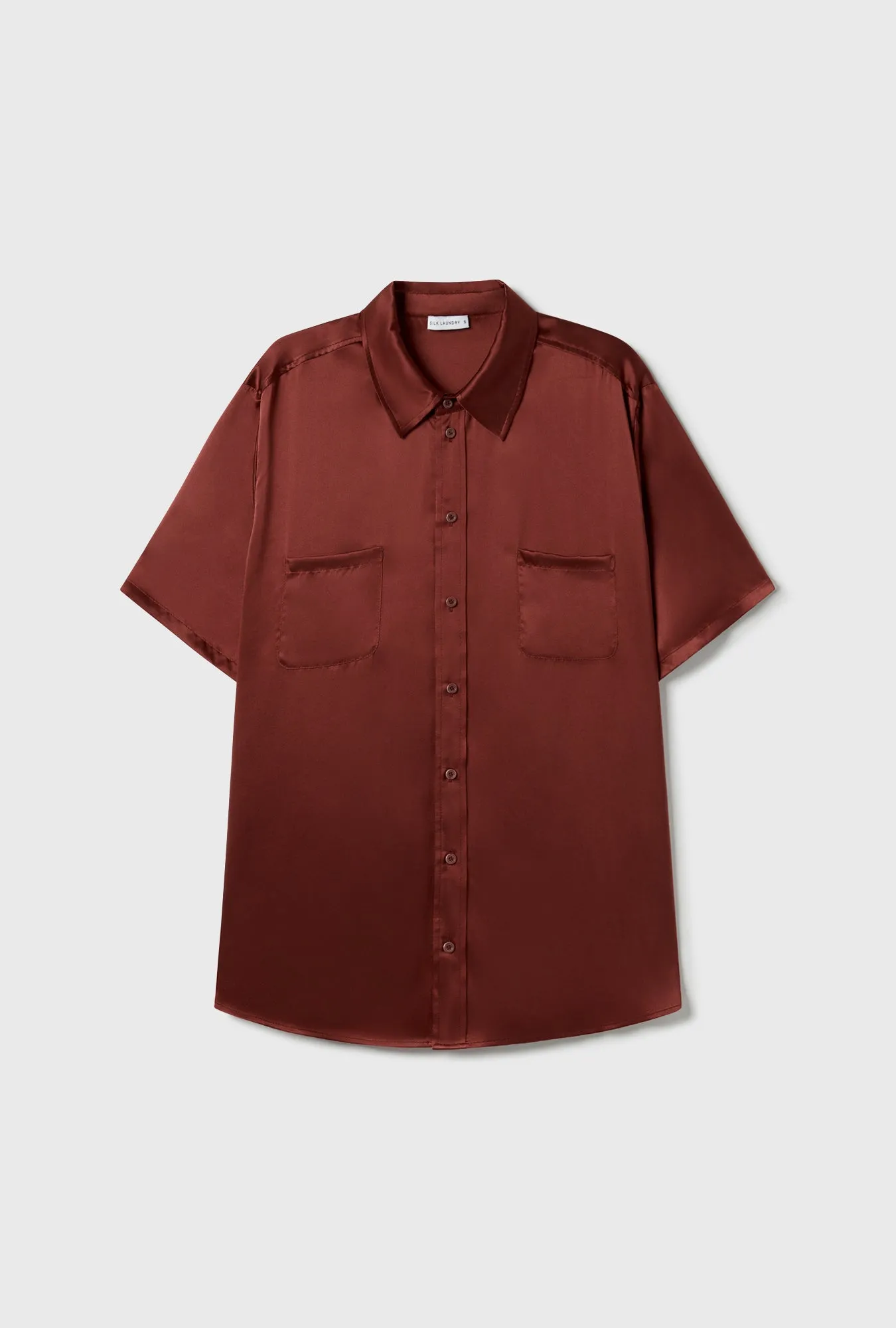 Short Sleeve Boyfriend Shirt Canyon sold by Silk Laundry product image thumbnail 2