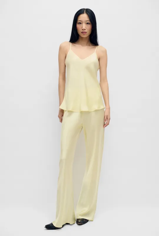 BIAS CUT PANTS VANILLA FLOWER sold by Silk Laundry