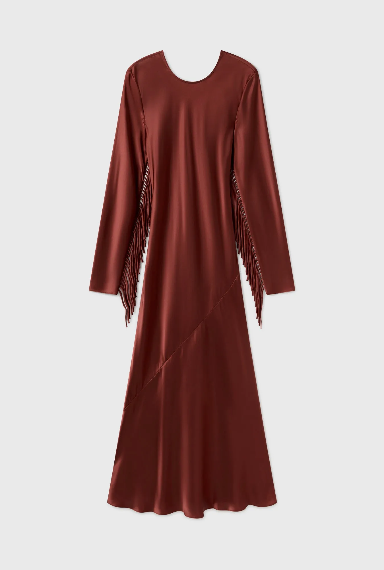 Fringe Full Sleeve Bias Dress Canyon sold by Silk Laundry product image thumbnail 2