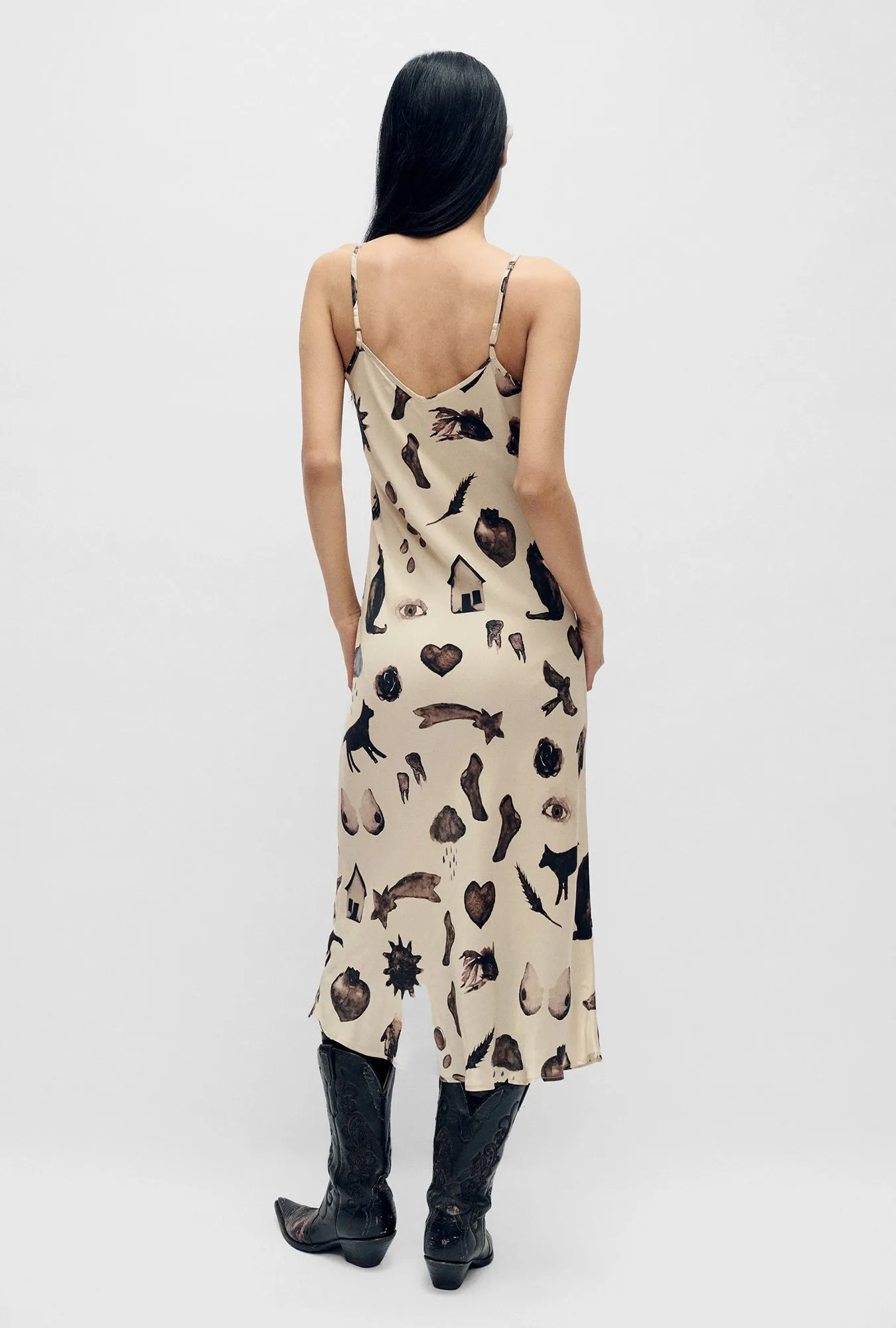 90S Slip Dress Miracles Hazelnut sold by Silk Laundry product image thumbnail 3