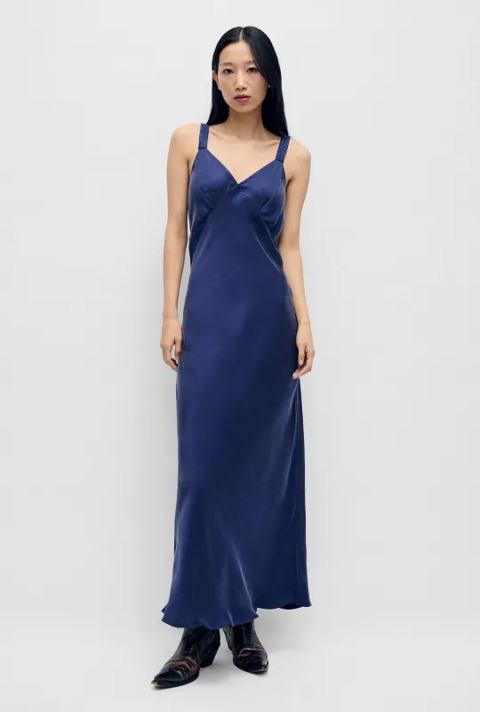 DECO RUCHED DRESS PURPLE RAIN sold by Silk Laundry