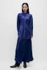 LONG BIAS CUT SKIRT PURPLE RAIN sold by Silk Laundry