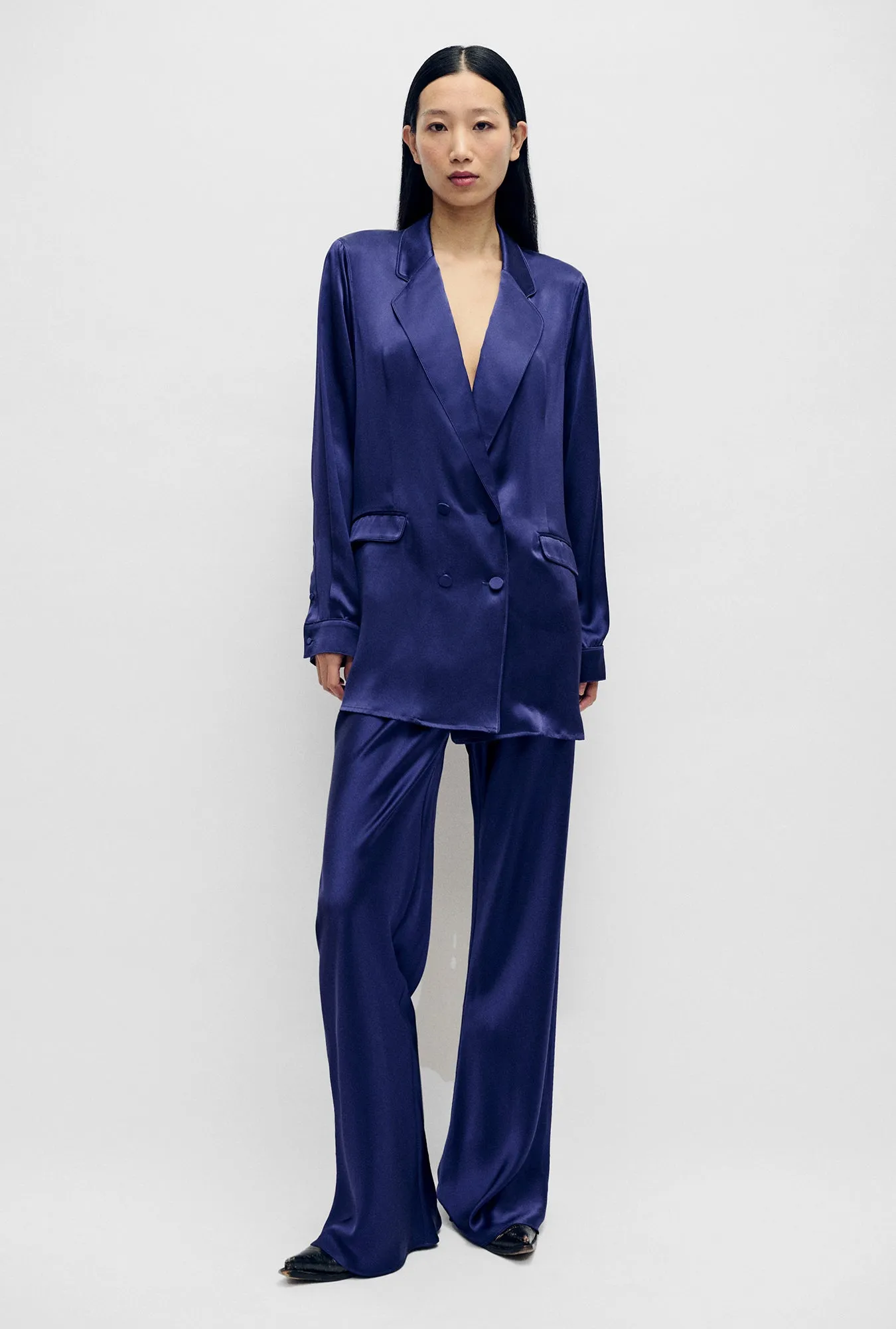 Relaxed Blazer Purple Rain sold by Silk Laundry product image thumbnail 3