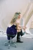 SLOPE DRESS PURPLE RAIN sold by Silk Laundry