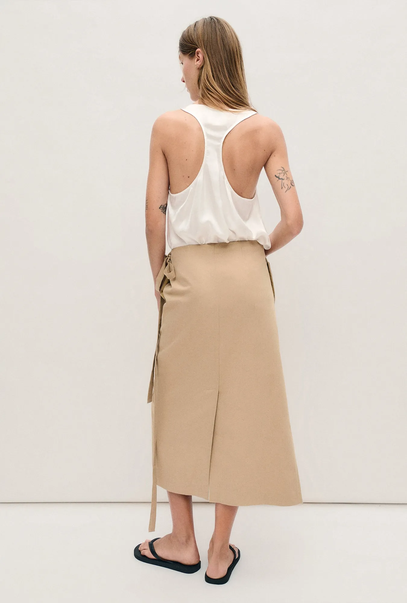 Pearl Wrap Skirt Cowrie sold by Silk Laundry product image thumbnail 4