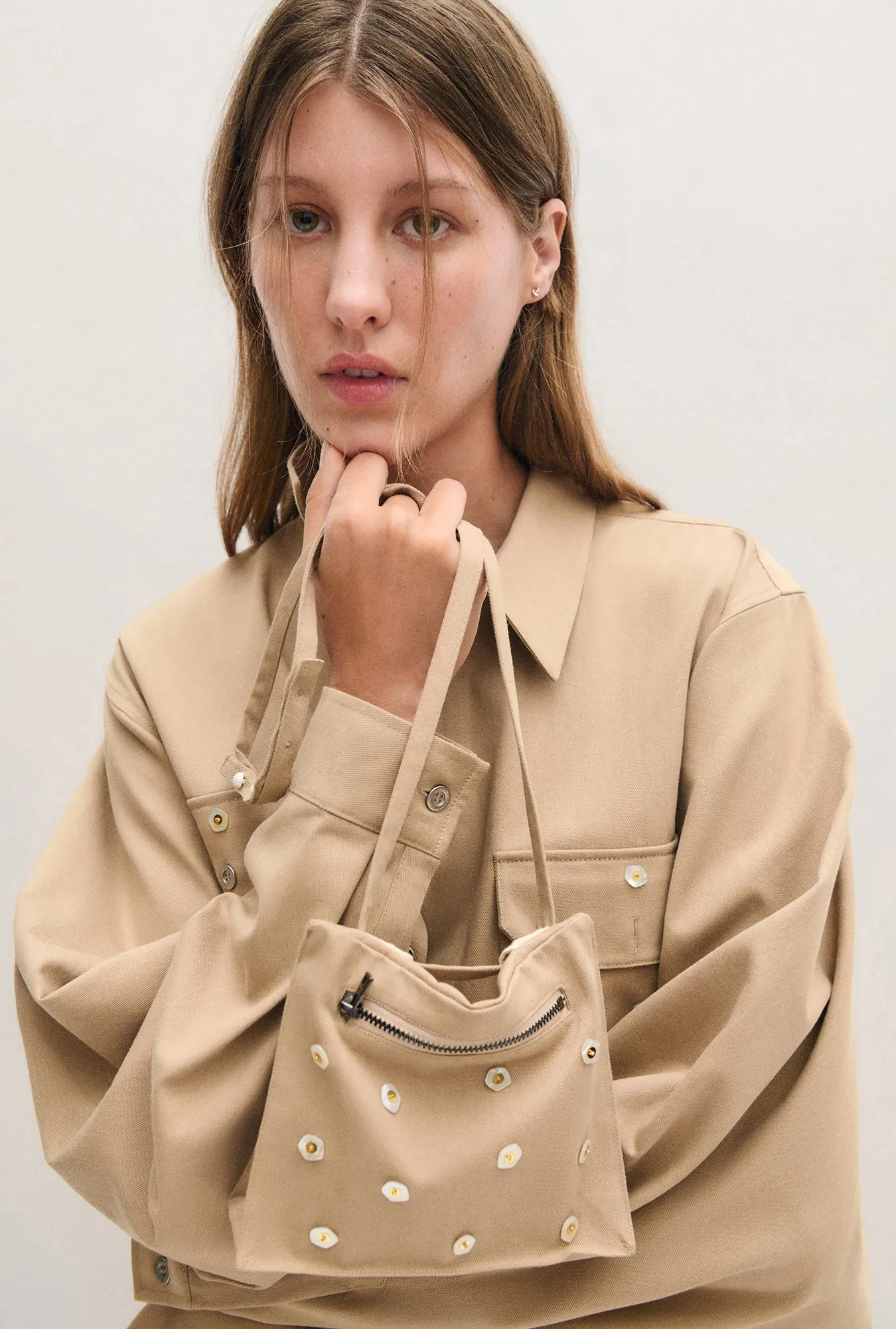 Pearl Wrap Skirt Cowrie sold by Silk Laundry product image thumbnail 5