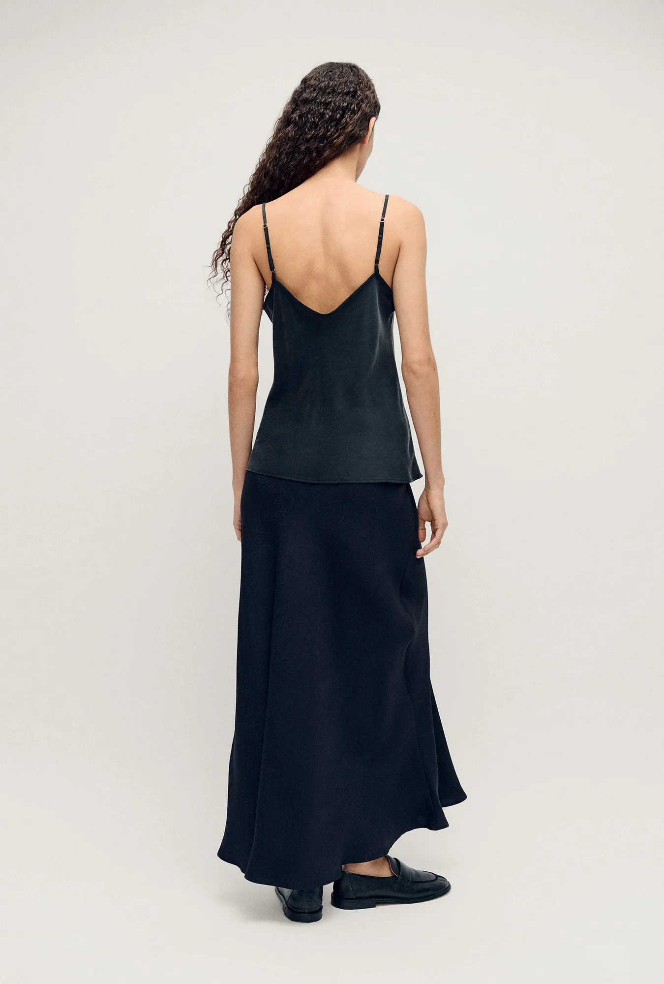 Long Bias Cut Skirt Coral Jacquard sold by Silk Laundry product image thumbnail 3