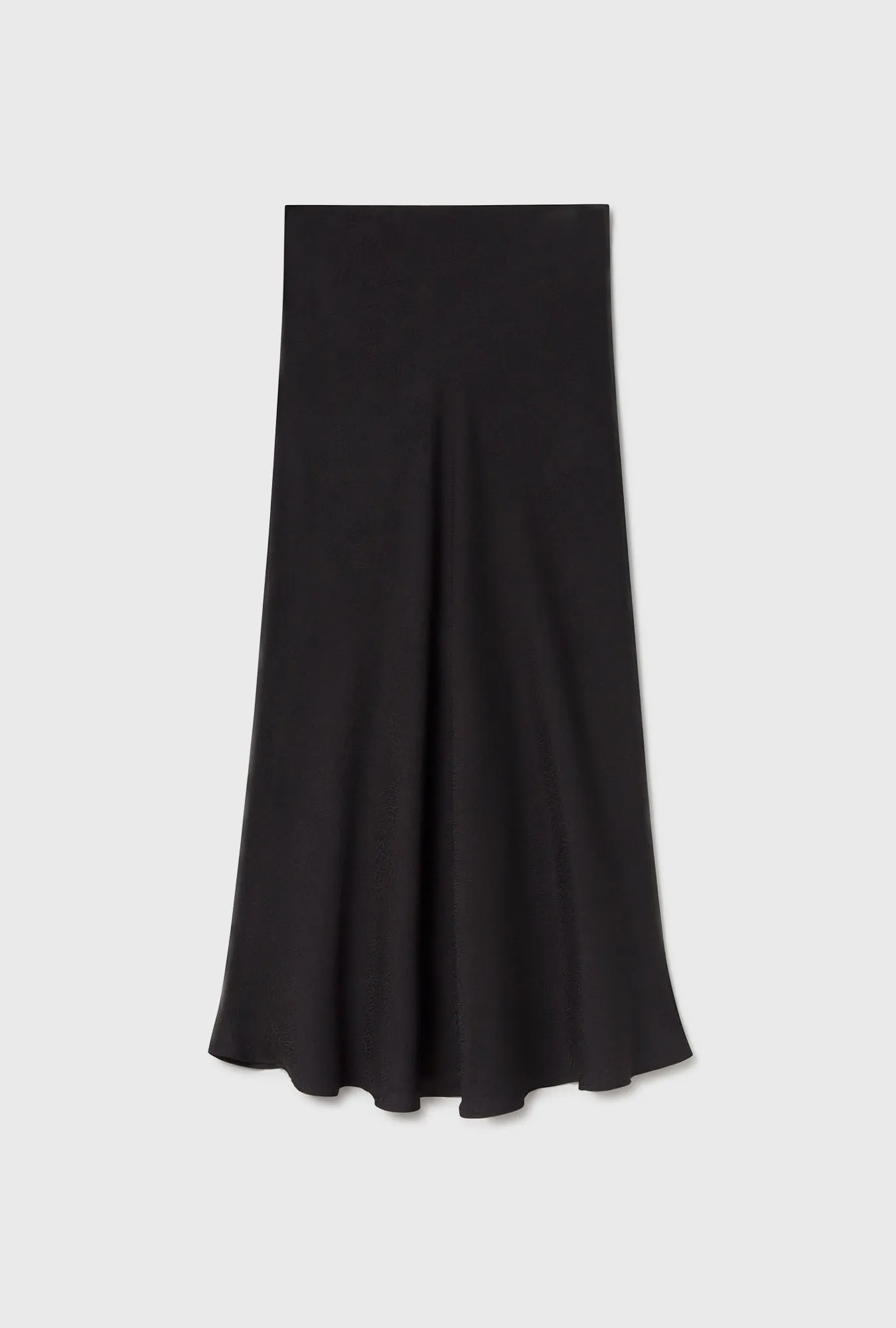 Long Bias Cut Skirt Coral Jacquard sold by Silk Laundry