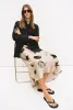 LONG BIAS CUT SKIRT SEASHELLS sold by Silk Laundry