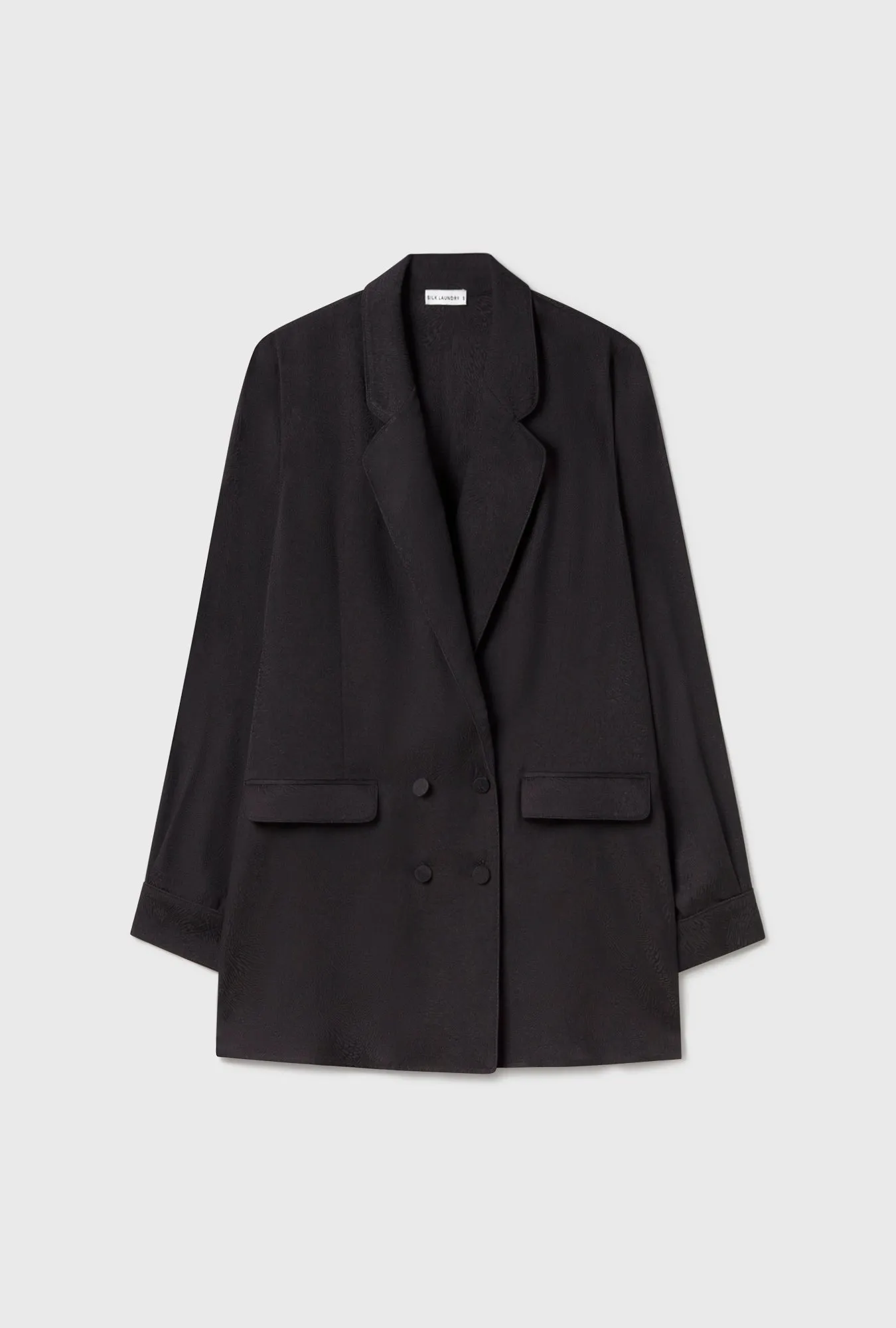 Relaxed Blazer Coral Jacquard sold by Silk Laundry