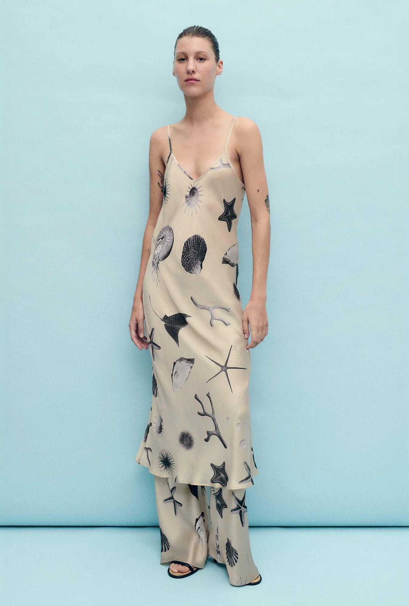 90S Slip Dress Seashells sold by Silk Laundry product image thumbnail 2