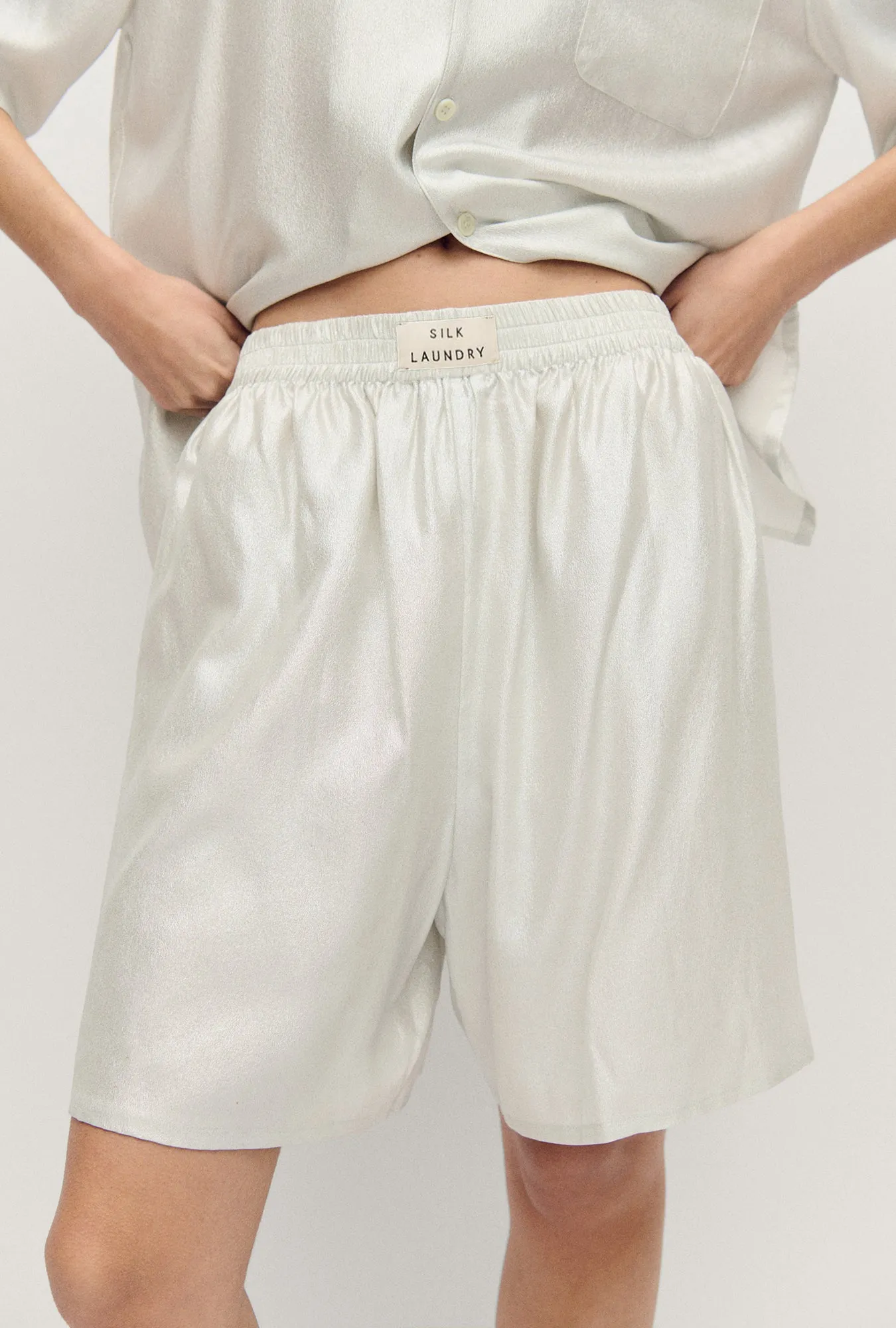 Boxer Short Silver Foil sold by Silk Laundry product image thumbnail 2