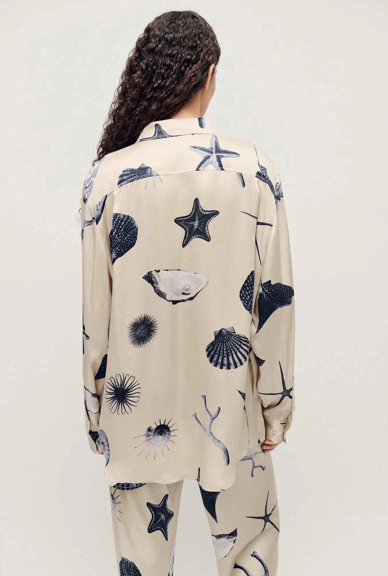 Boyfriend Shirt Seashells sold by Silk Laundry product image thumbnail 4