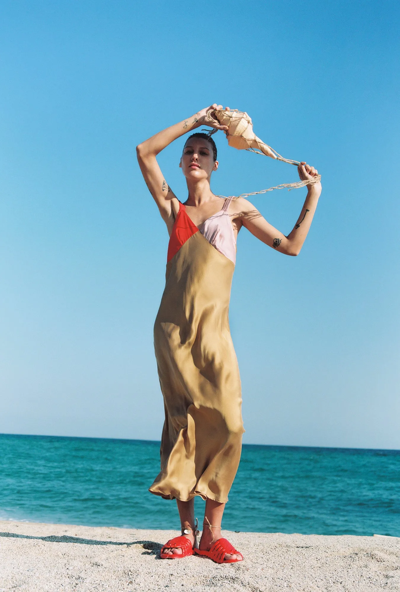 Deco Ruched Dress Snapper sold by Silk Laundry product image thumbnail 2