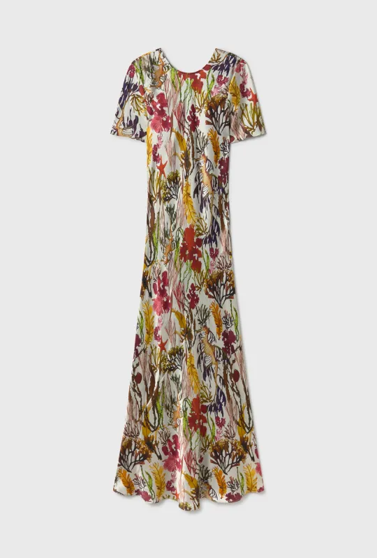 SHORT SLEEVE BIAS DRESS PLANKTONIC sold by Silk Laundry