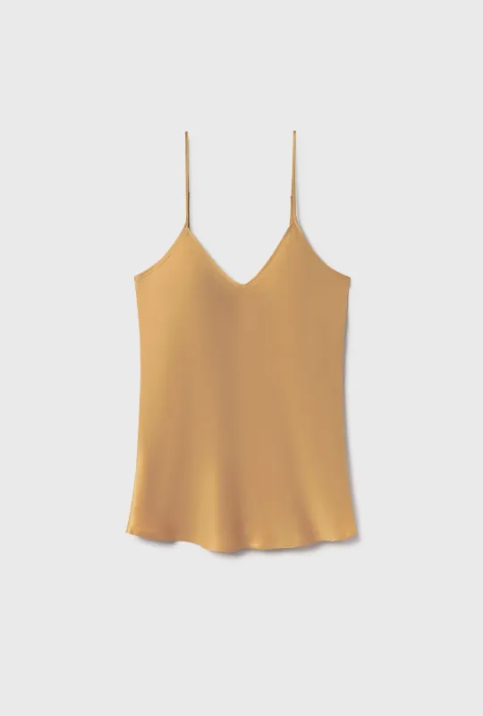 BIAS CUT CAMI COWRIE sold by Silk Laundry