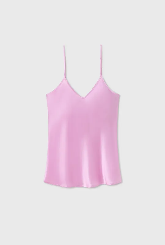 BIAS CUT CAMI LILAC sold by Silk Laundry