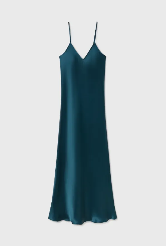 90S SLIP DRESS TEAL sold by Silk Laundry