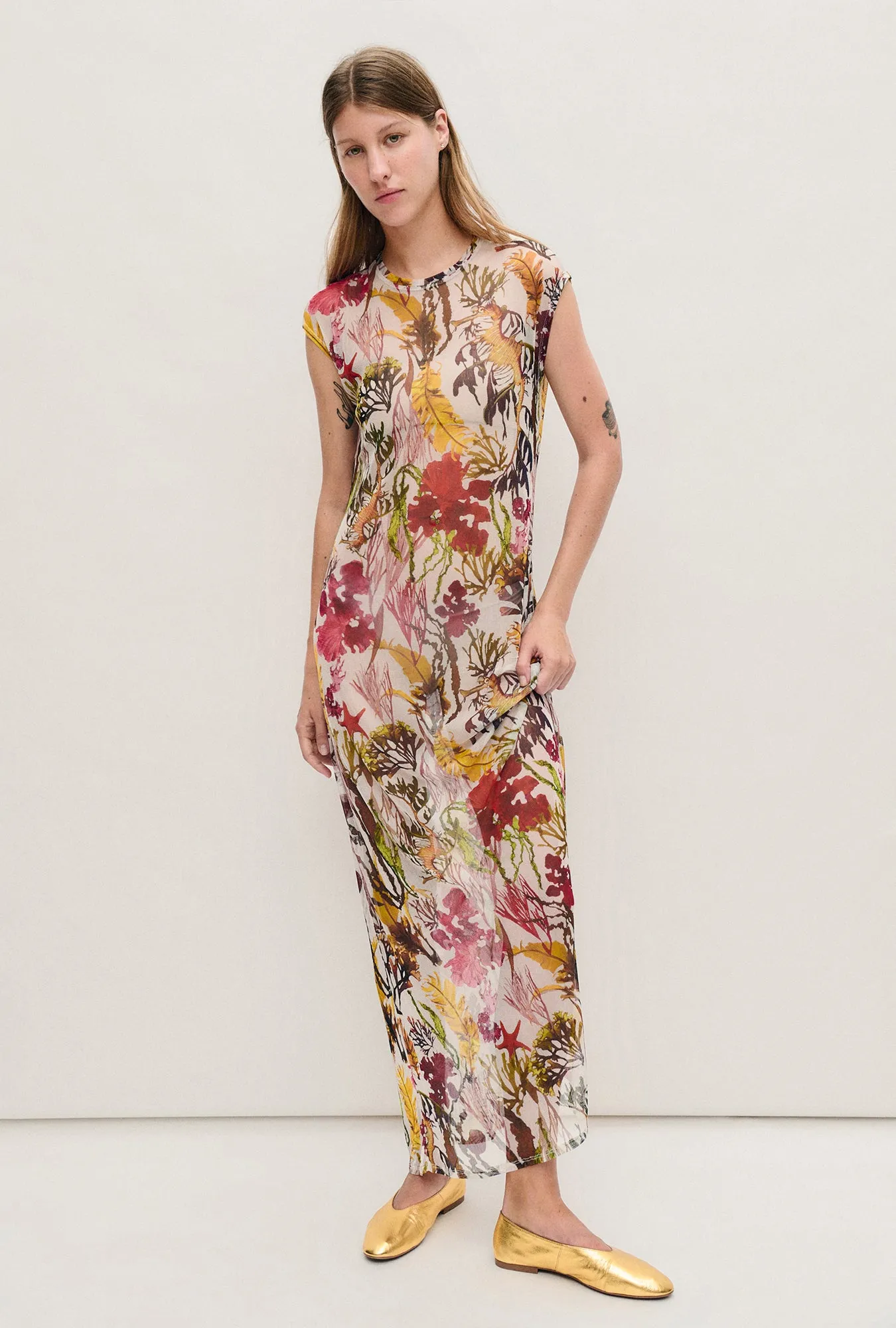 Mesh Dress Planktonic sold by Silk Laundry product image thumbnail 2