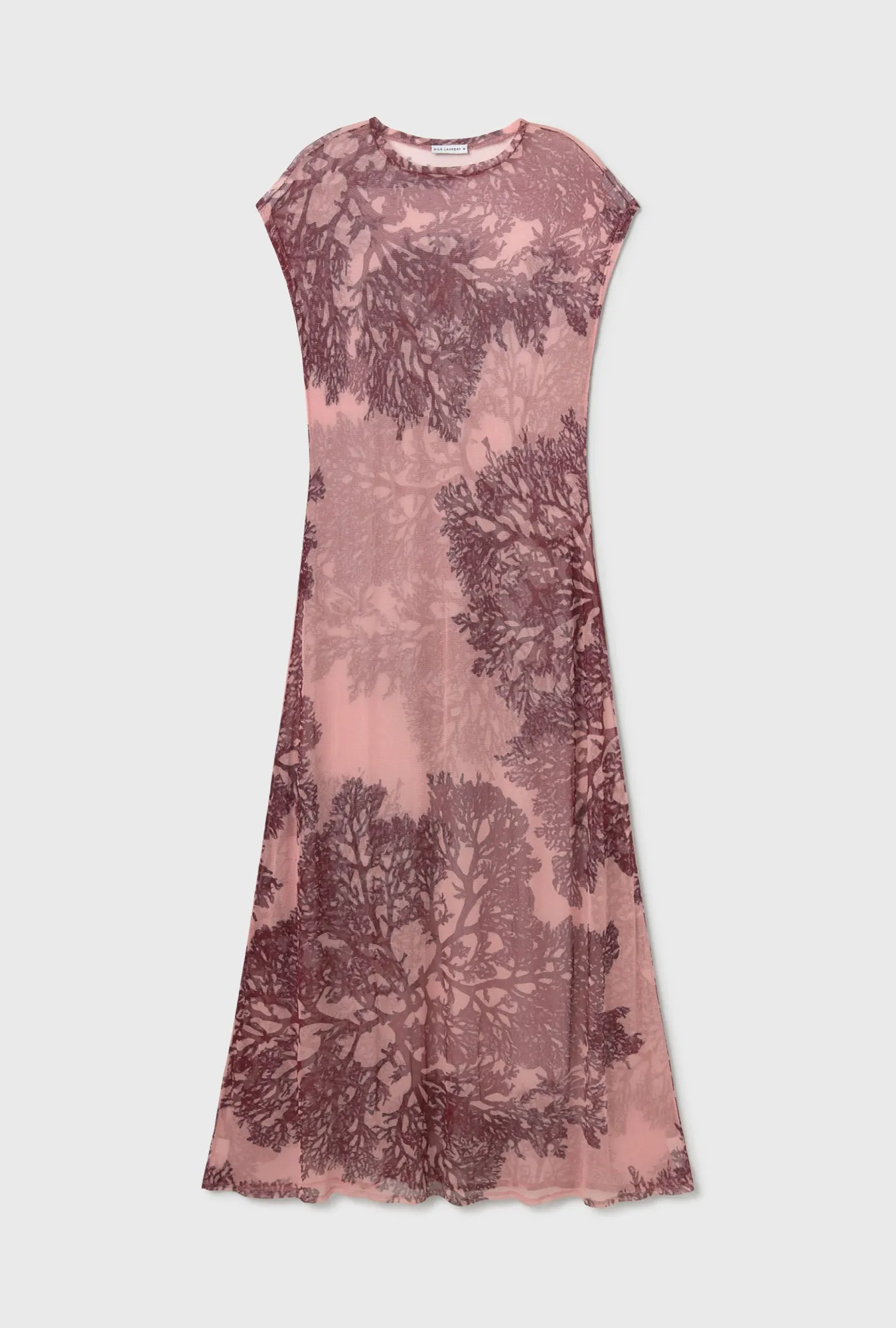 Mesh Dress Pressed Coral sold by Silk Laundry