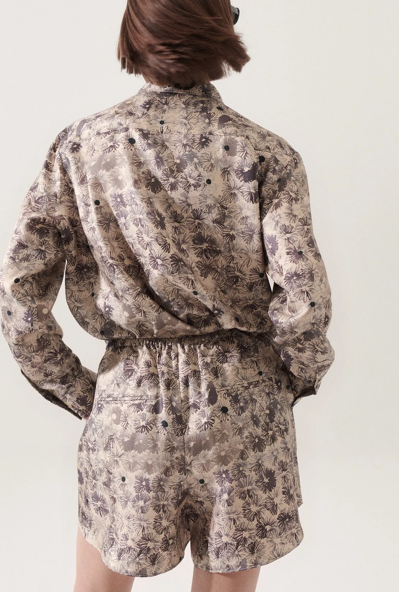 TWILL RACER SHORTS ASTER FLORAL sold by Silk Laundry product image thumbnail 5