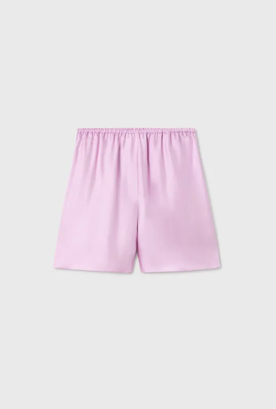 TWILL RACER SHORTS LILAC sold by Silk Laundry