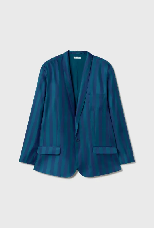 Twill Miami Blazer Blue Depths sold by Silk Laundry