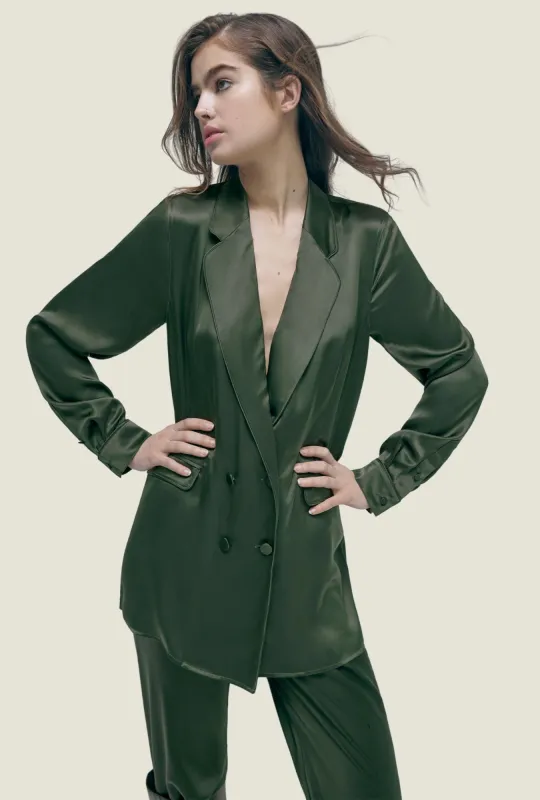 RELAXED BLAZER CEDAR sold by Silk Laundry