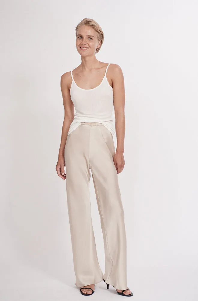 Ribbed Cami White sold by Silk Laundry product image thumbnail 5