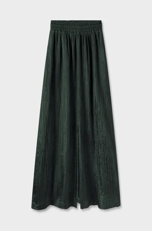 Crinkle Skirt Cedar sold by Silk Laundry