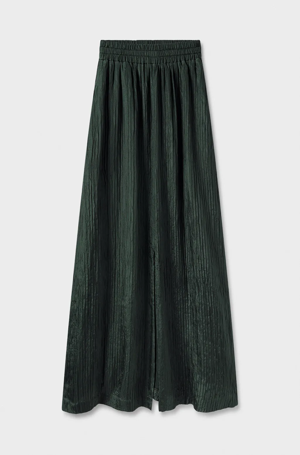 Crinkle Skirt Cedar sold by Silk Laundry