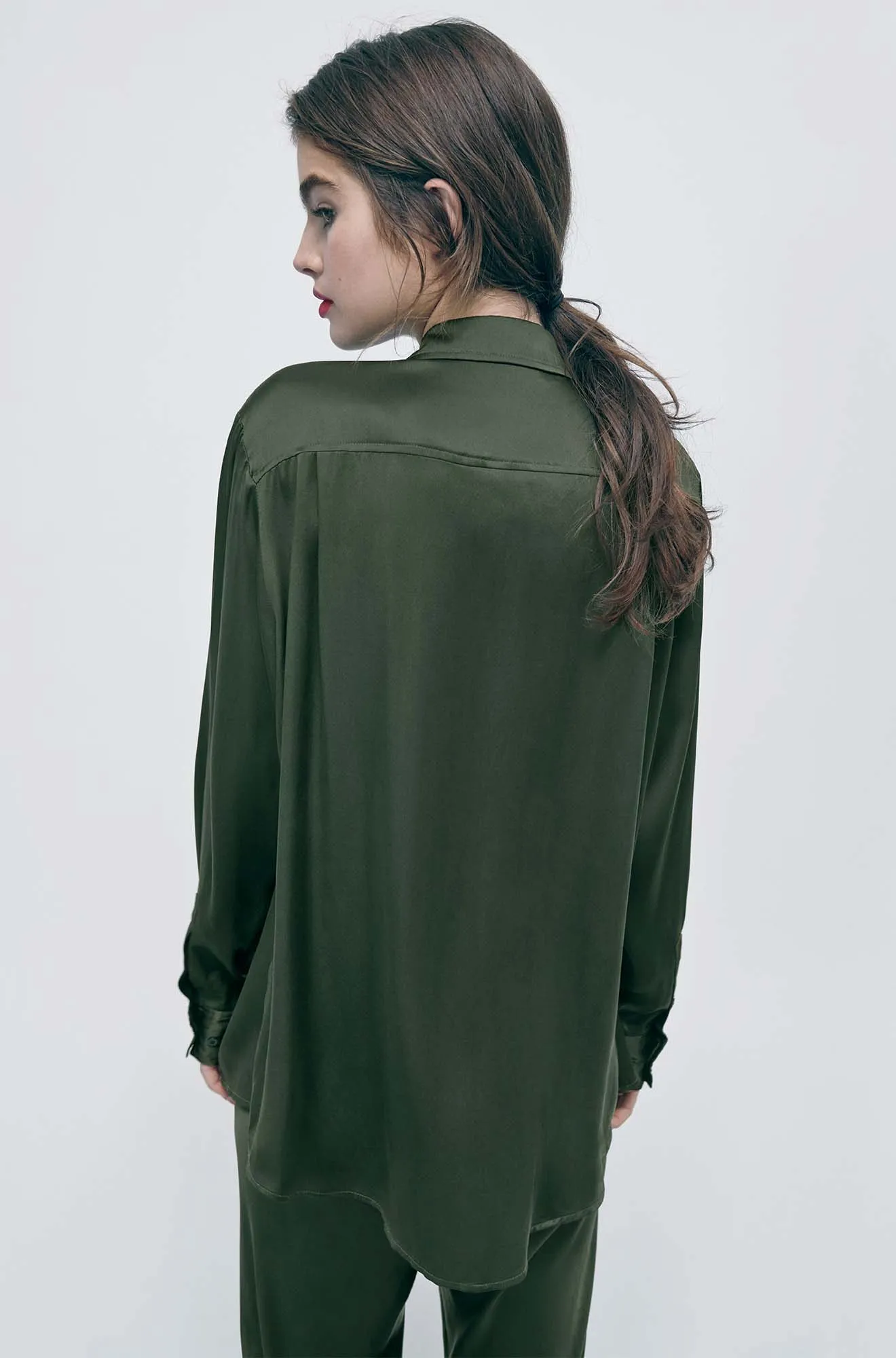 Boyfriend Shirt Cedar sold by Silk Laundry product image thumbnail 3