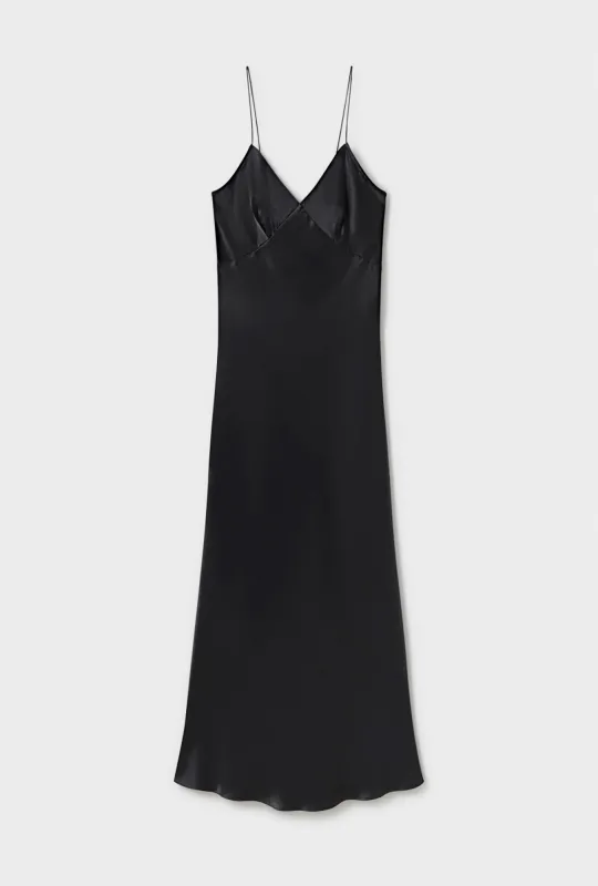 DECO ROULEAU DRESS BLACK sold by Silk Laundry