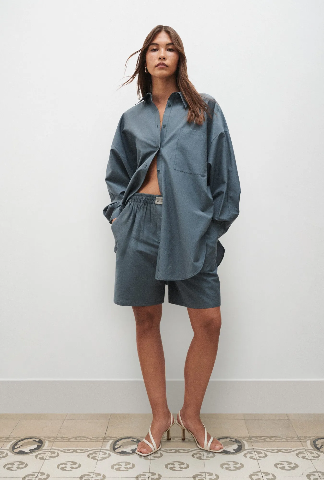 Cotton Silk Boxers Slate sold by Silk Laundry product image thumbnail 2