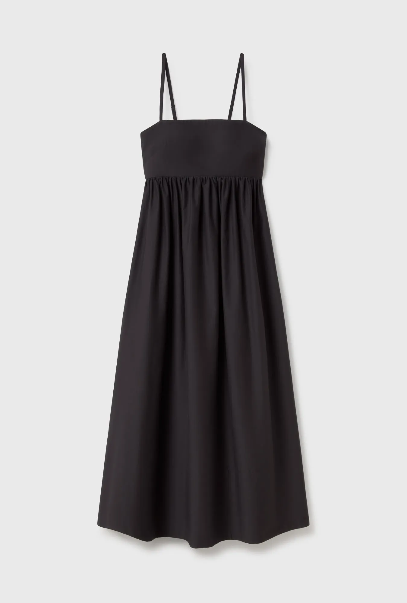 COTTON SILK TULIP DRESS BLACK sold by Silk Laundry