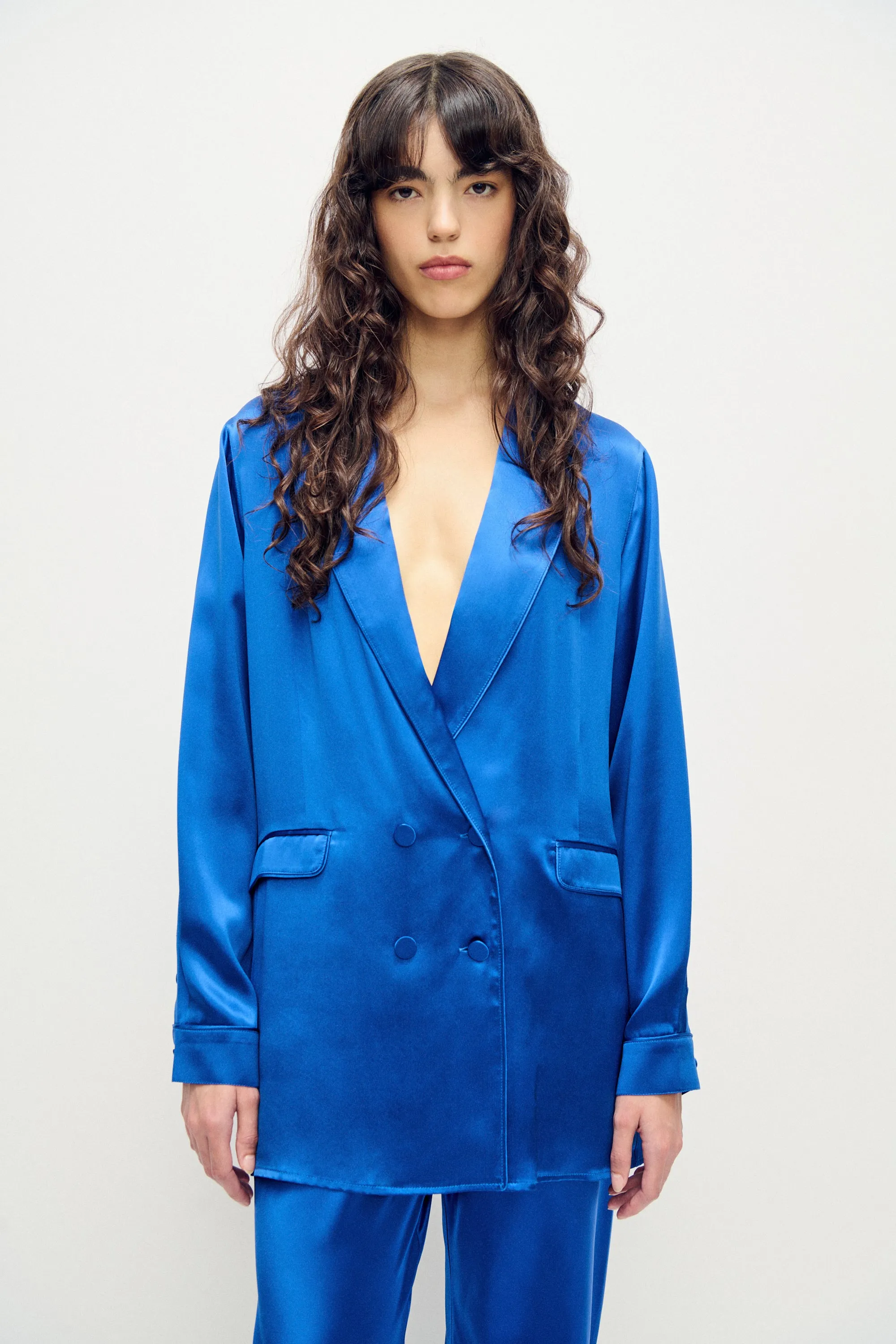 Relaxed Blazer Wedgwood sold by Silk Laundry product image thumbnail 2