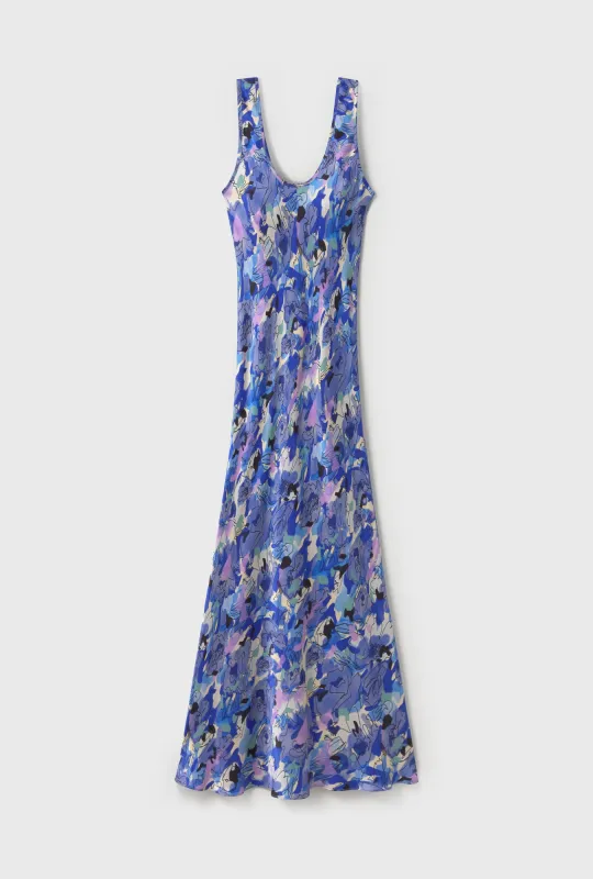 SCOOP NECK DRESS CORNFLOWER FLORAL sold by Silk Laundry