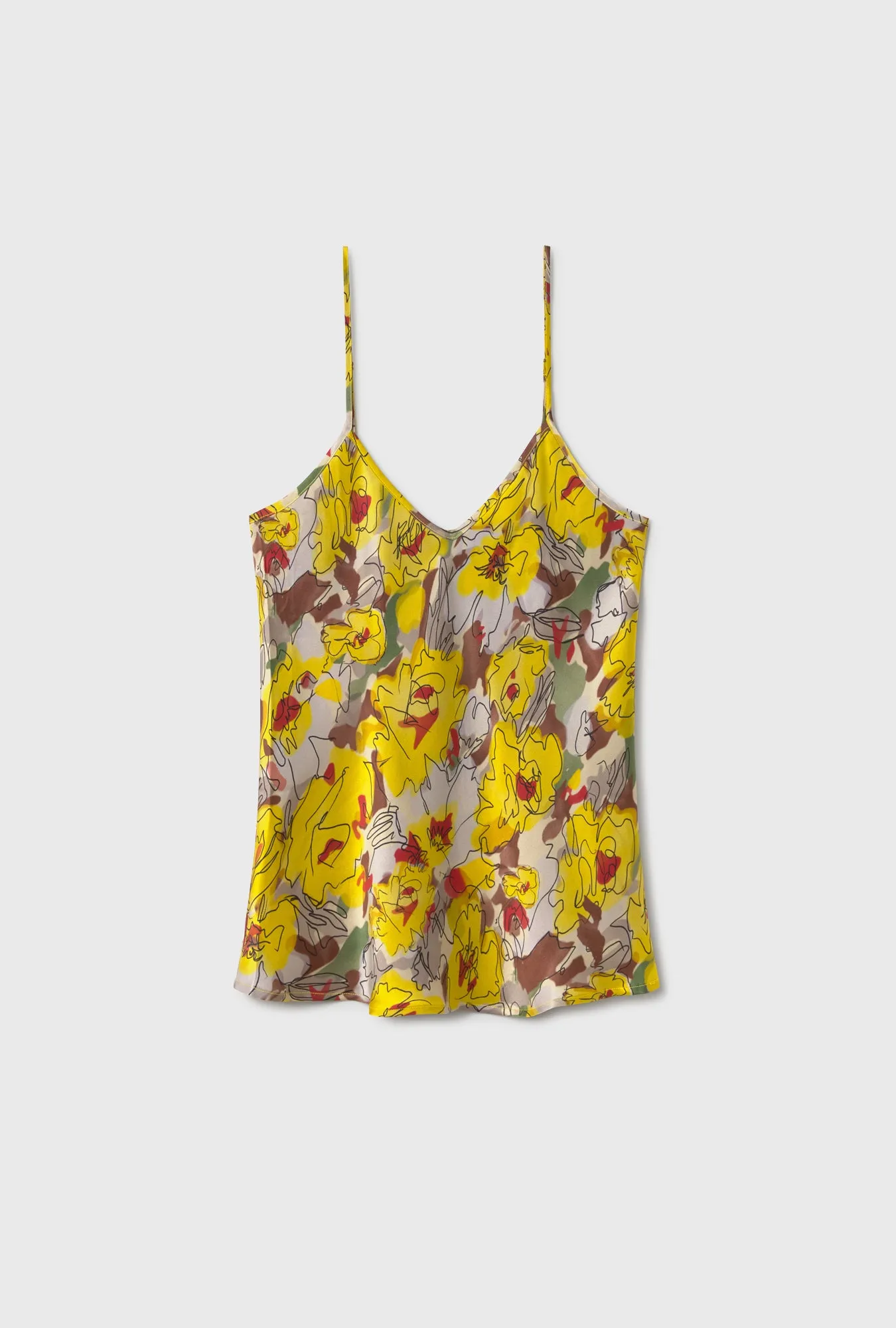 Bias Cut Cami Sunflower Floral sold by Silk Laundry