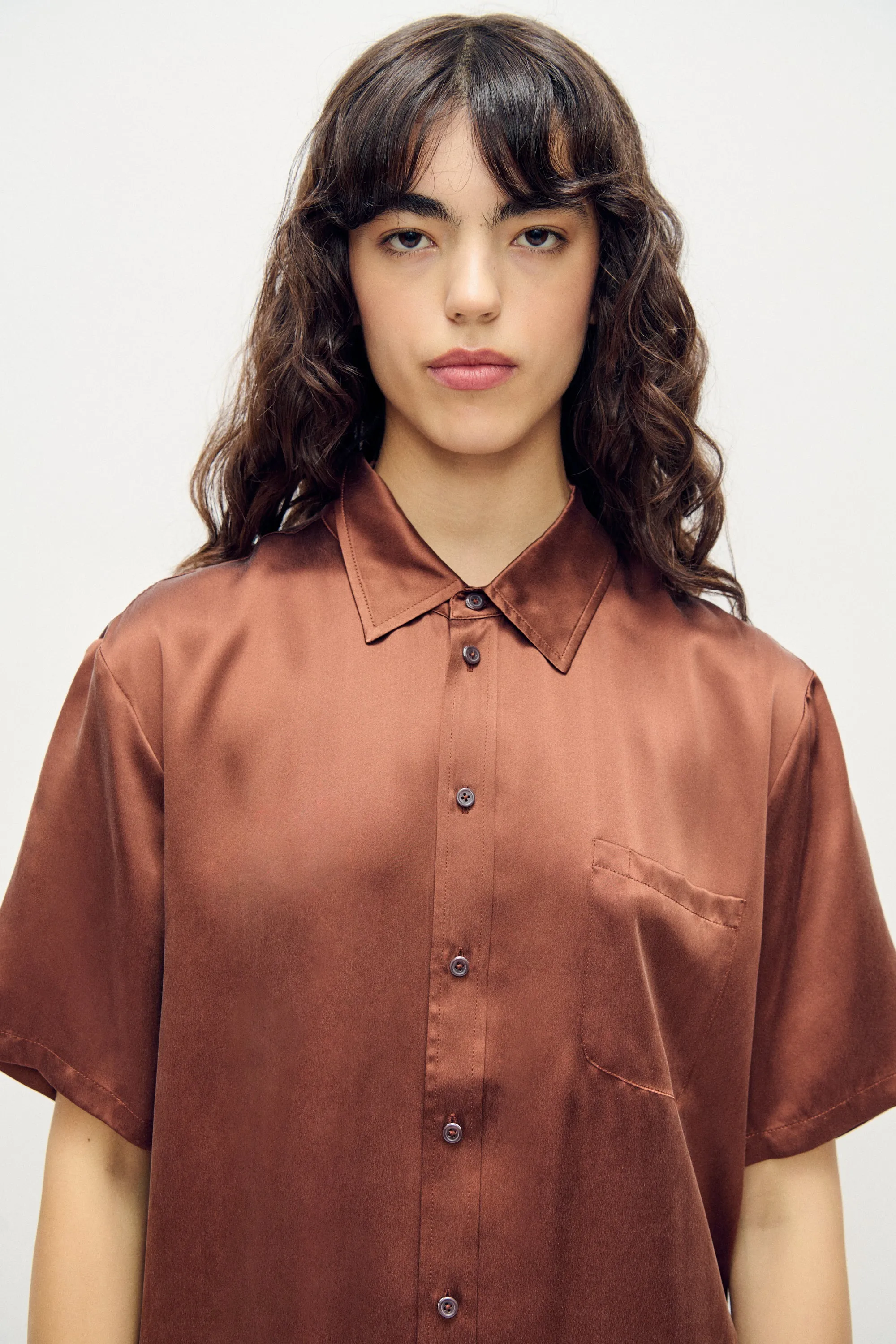 Short Sleeve Boyfriend Shirt Root sold by Silk Laundry product image thumbnail 4