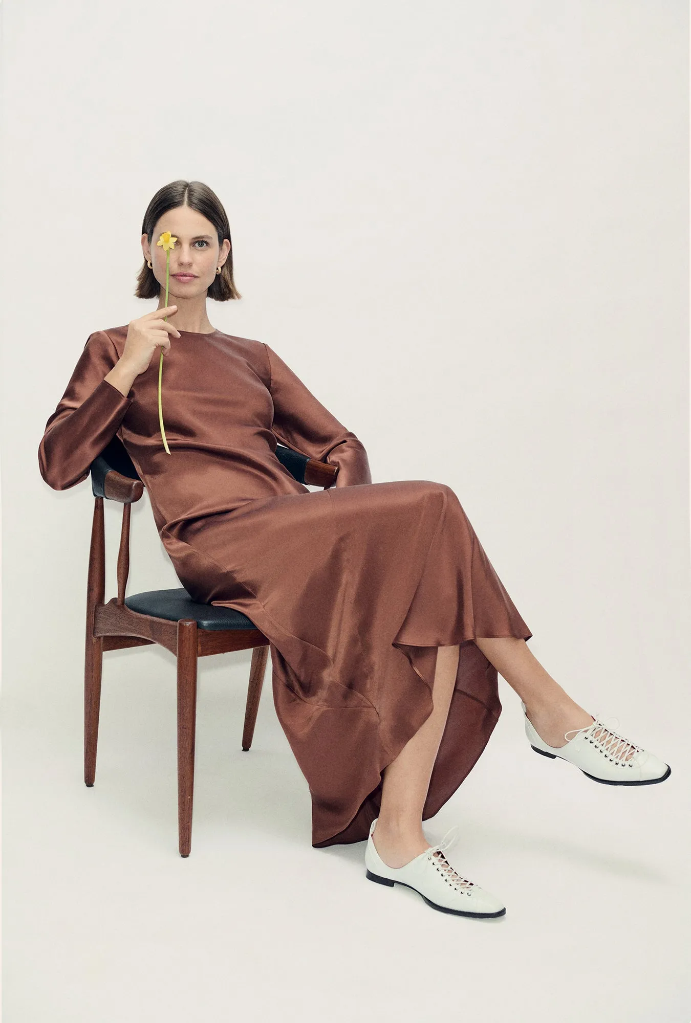 FULL SLEEVE BIAS DRESS ROOT sold by Silk Laundry product image thumbnail 2