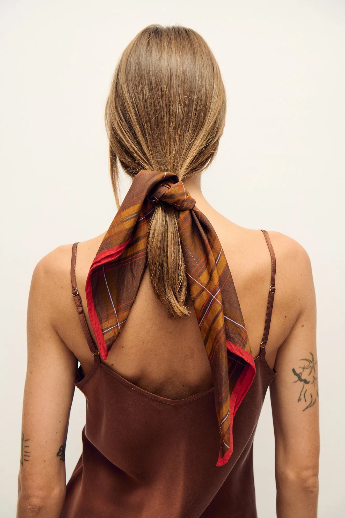 Cotton Silk Scarf Root Plaid sold by Silk Laundry product image thumbnail 2